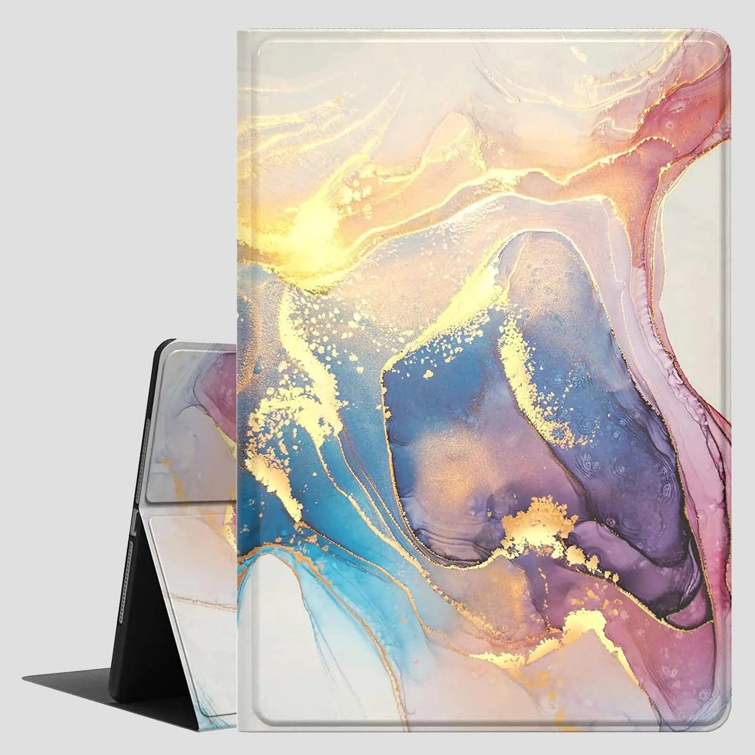 Premium Marble Pattern Design Tablet Case, 1 Piece Soft TPU Stand Case, Decorative Tablet Protector Cover with Holder Compatible with Ipad 10Th Generation