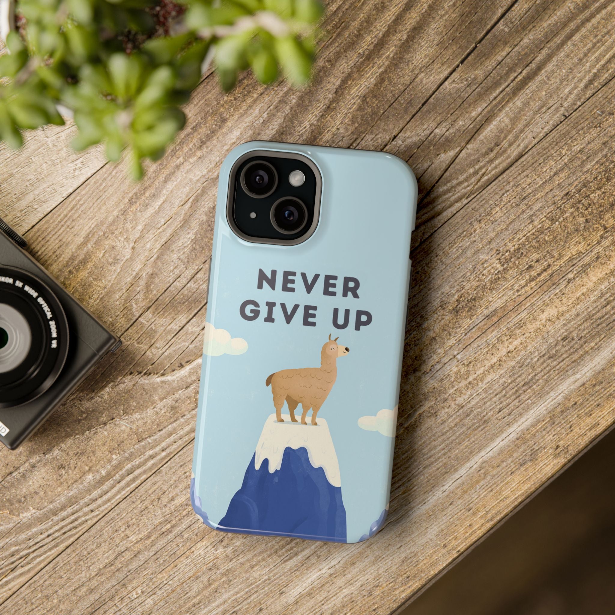 Never Give Up Magnetic Tough iPhone Case