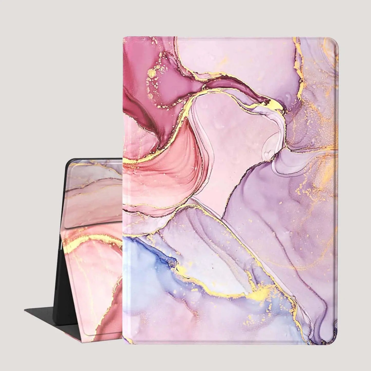 Premium Marble Pattern Design Tablet Case, 1 Piece Soft TPU Stand Case, Decorative Tablet Protector Cover with Holder Compatible with Ipad 10Th Generation