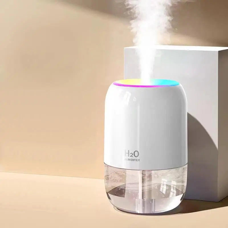 Shop Humidifier for Mother'S Day Gift, 1 Piece 200Ml Portable Mini Air Humidifier for Bedroom, USB Powered Air Humidifier with Colorful Night Light, Two-Speed Spray Water Cool Mist Maker, Desktop Aroma Diffuser for Home Office Bedroom