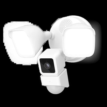 Wyze Cam Floodlight V1 — Hardwired 1080P Outdoor Smart Security Camera with Bright 2600 Lumen Leds, IP65 Weatherproof, Color Night Vision, 270-Degree Customizable Motion Detection, 105Db Siren, Two-Way Audio