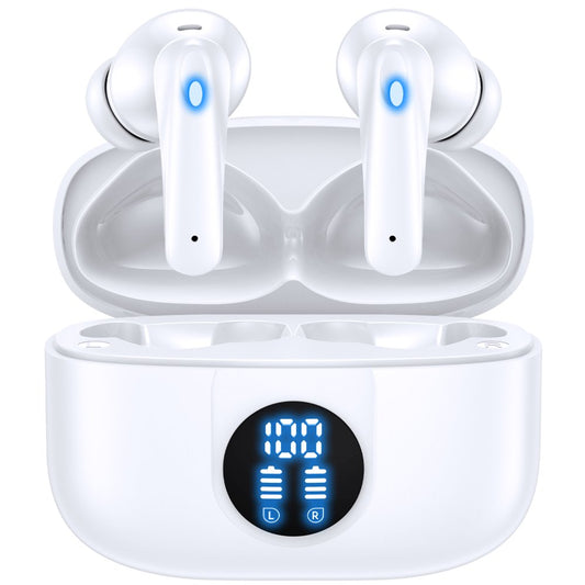 Wireless Earbuds, Bluetooth Headset 60 Hours of Battery Life with Noise Cancellation Clear Calls Built-In Microphone IPX7 Waterproof V5.3 Bluetooth Earbuds Stereo Earbuds for Sports and Work