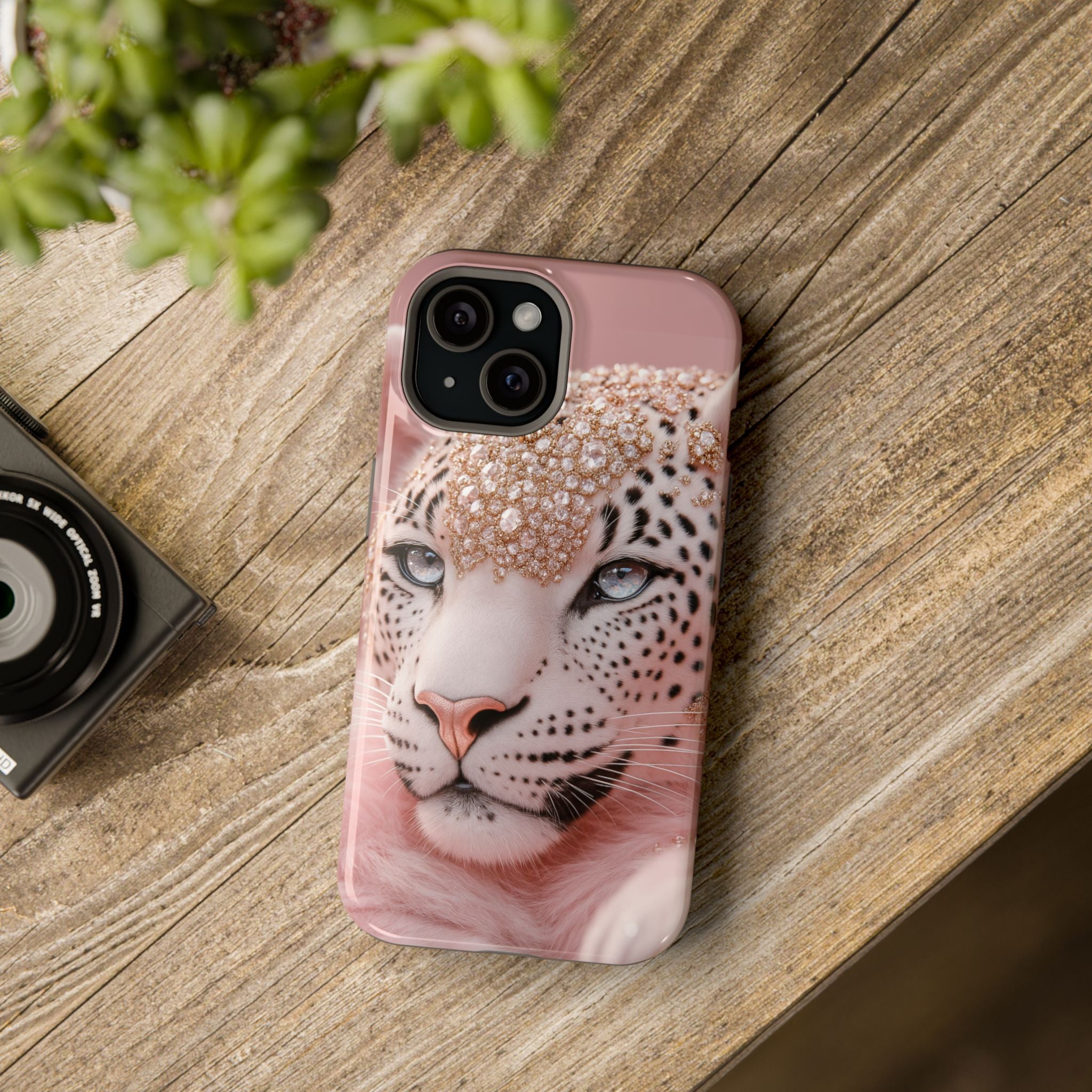Glamorous Leopard Magnetic Tough iPhone Case