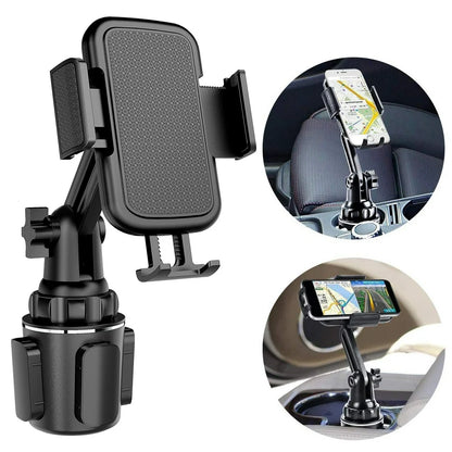 Car Cup Holder Phone Mount Cell Phone Holder Universal Adjustable Cup Holder Cradle Car Mount with Flexible Long Neck for Iphone 12 Pro/Xr/Xs Max/X/8/7 Plus/Samsung S10+/Note 9/S8 Plus/S7 Edg