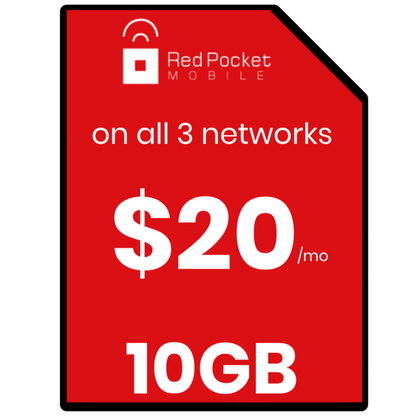 Red Pocket 10GB Data - AT&T Coverage